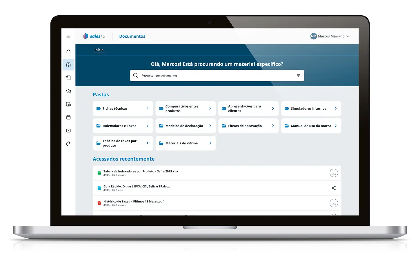 Interface de documentos SalesPix