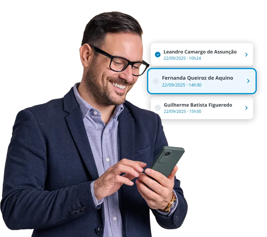 Interface de leads inteligentes SalesPix